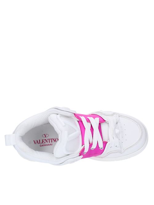 VALENTINO GARAVANI trainers in calfskin leather VALENTINO GARAVANI | 2W2S0FB1 YPBBIANCO-FUXIA